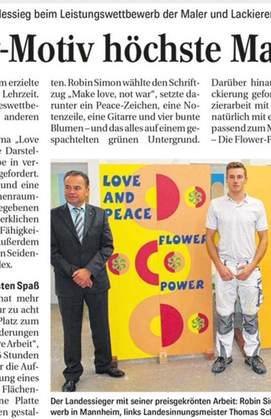 Zeitungsartikel Robin Simon
